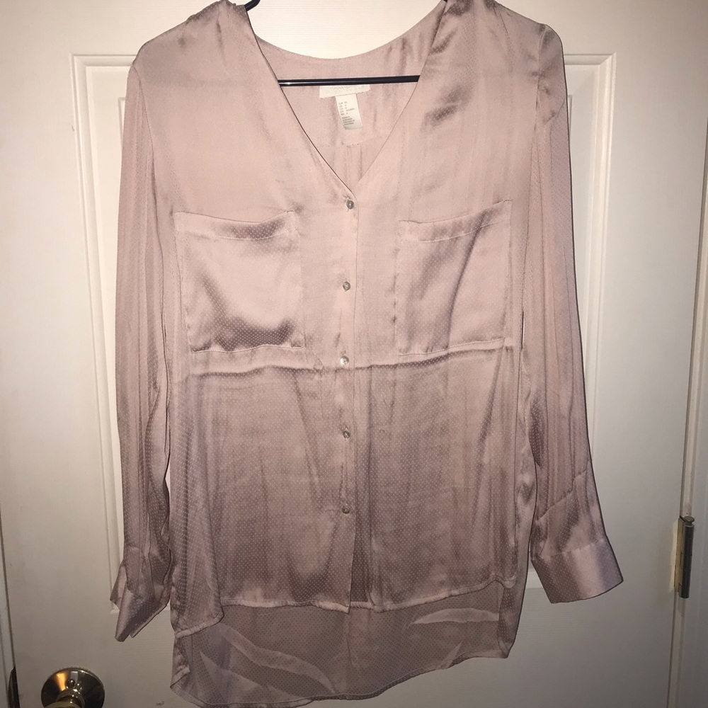 H&M blush blouse